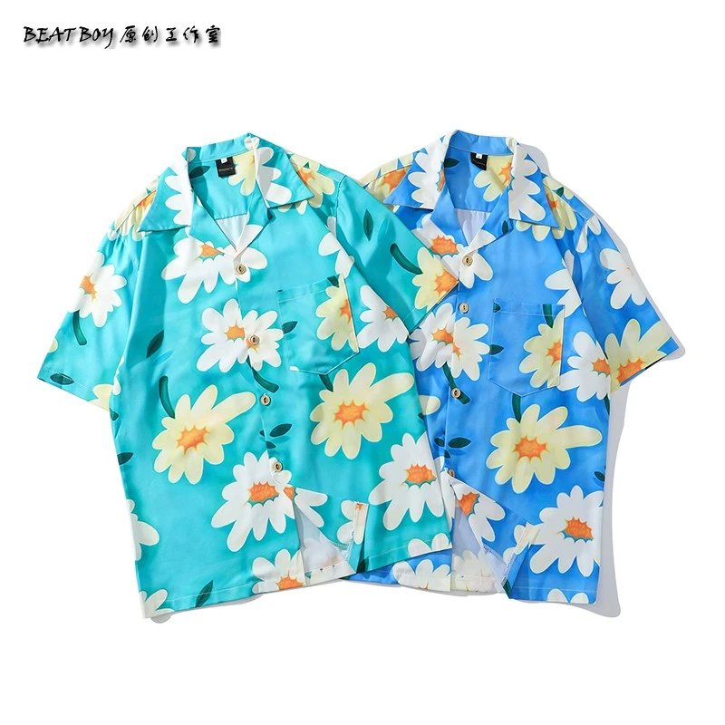 Design BEATBOY Abstract Print Short-Sleeve Shirt Multicolor Shirt - 23
