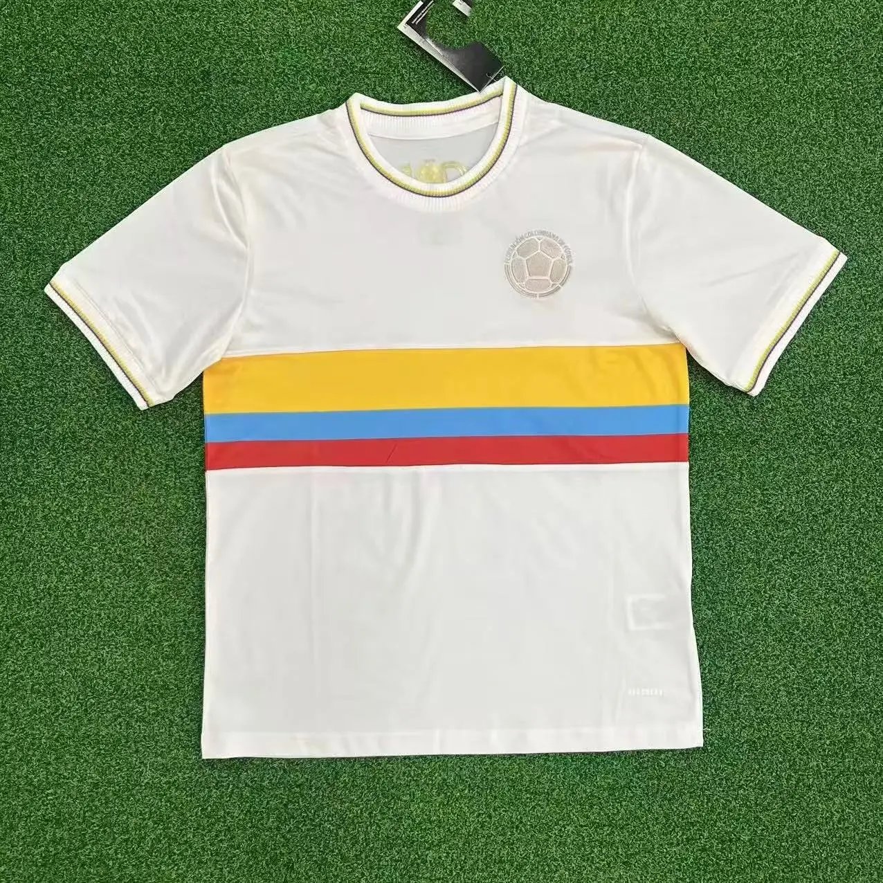 CBF Brazil National Team 2022 Away Jersey White with Yellow-Green Sparrow Graphic - 24