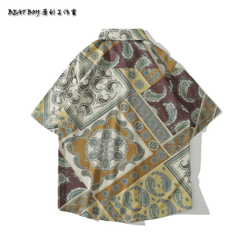 Design BEATBOY Abstract Print Short-Sleeve Shirt Multicolor Shirt - 18