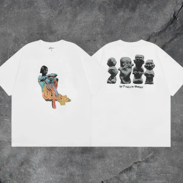 Travis Scott x Cactus Jack The 4th Album White T-Shirt - 1