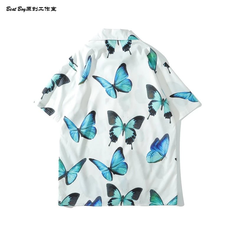 Design BEATBOY Abstract Print Short-Sleeve Shirt Multicolor Shirt - 76