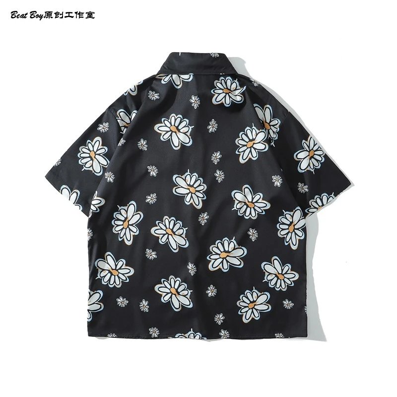 Design BEATBOY Abstract Print Short-Sleeve Shirt Multicolor Shirt - 68