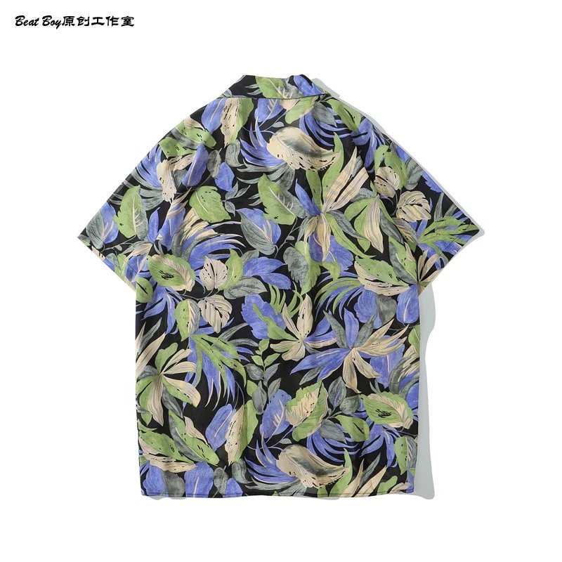 Design BEATBOY Abstract Print Short-Sleeve Shirt Multicolor Shirt - 74