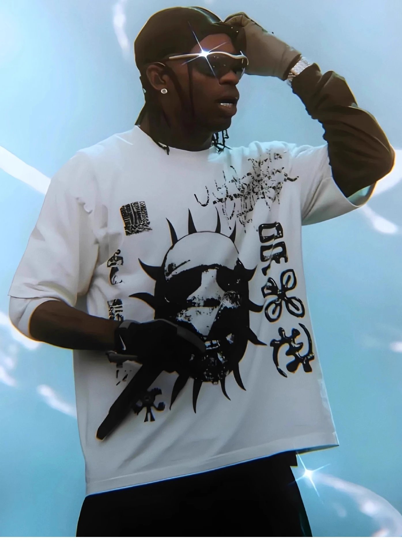 Design Saint Jack The Madness of It All x The Strength of Faith Graphic T-Shirt White T-Shirts - 14