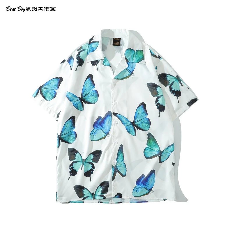 Design BEATBOY Abstract Print Short-Sleeve Shirt Multicolor Shirt - 75