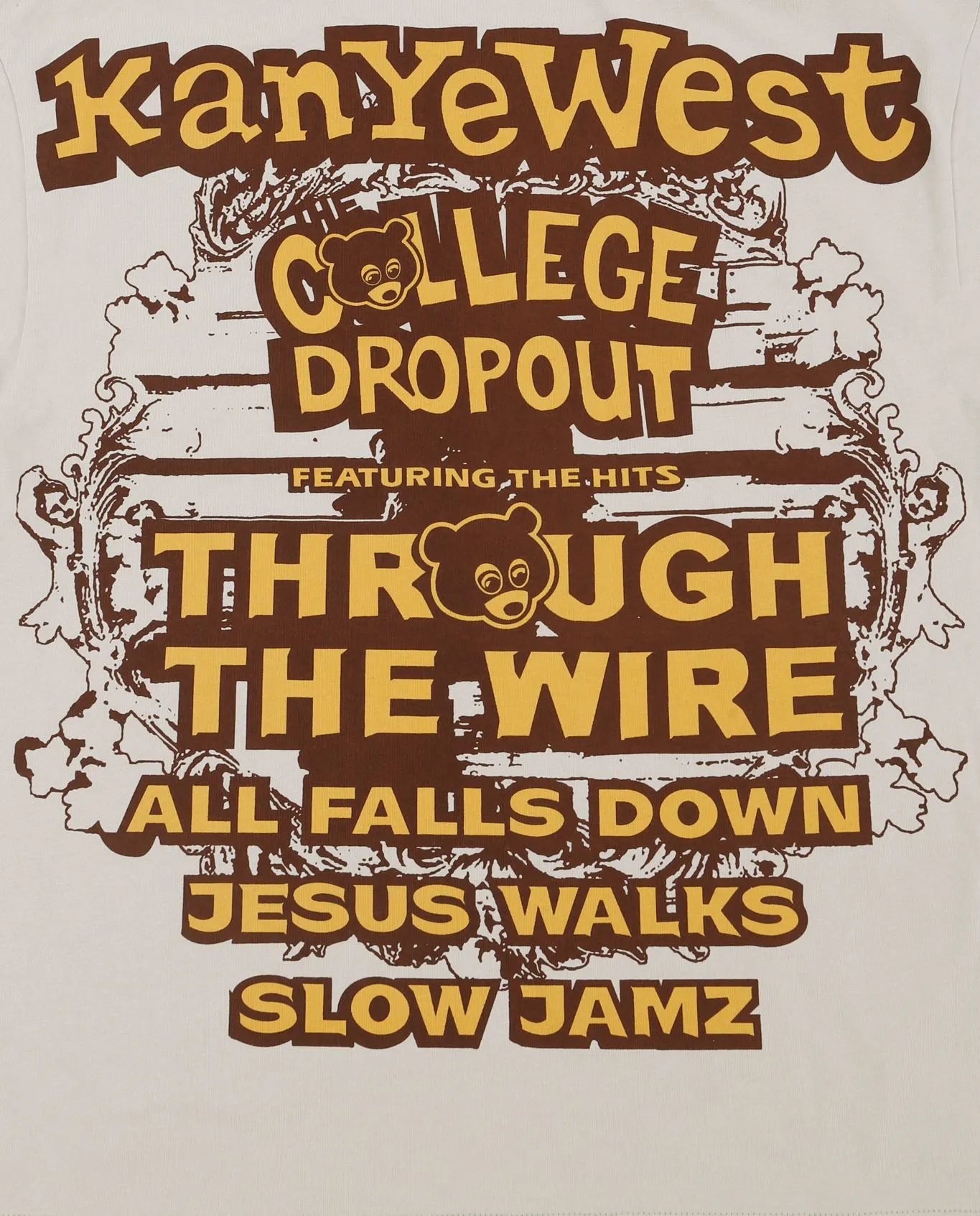 Design Kanye West The College Dropout Graphic Beige T-Shirt T-Shirts - 10