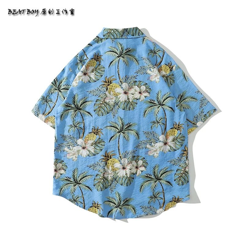 Design BEATBOY Abstract Print Short-Sleeve Shirt Multicolor Shirt - 54