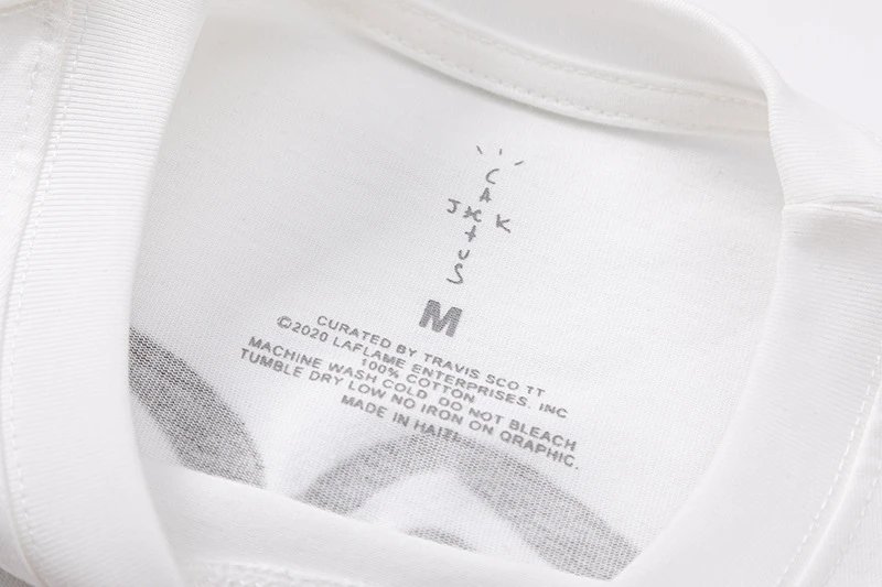 Travis Scott x fragment design Cactus Jack 2021 Collaboration T-Shirt White - 21