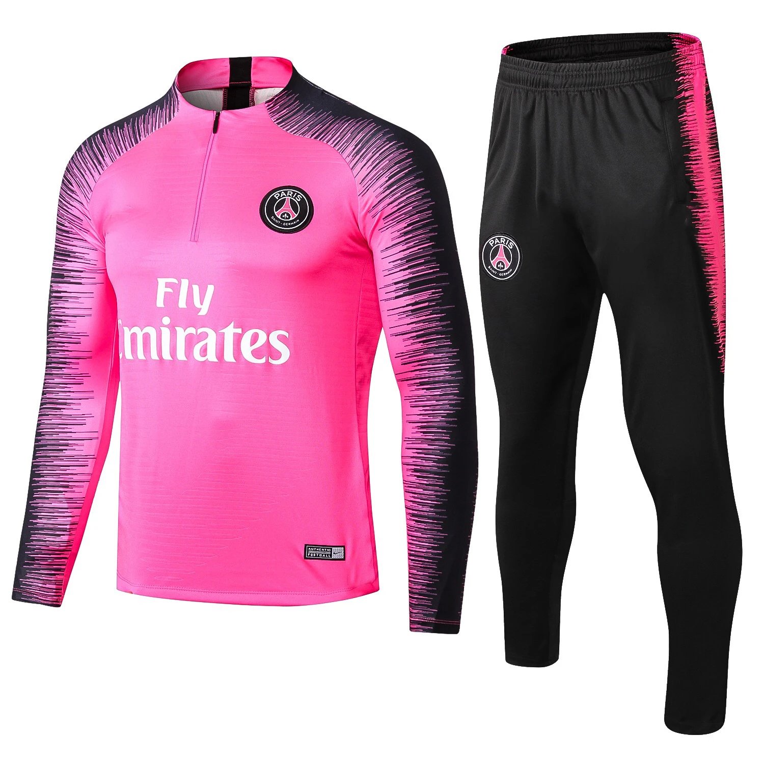 Nike PSG Pink Black Quick Dry Unisex Soccer Tracksuit
