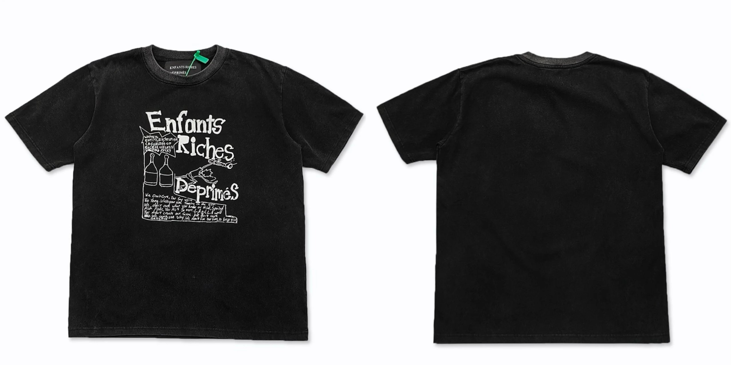 Enfants Riches Déprimés Graphic Print Black T-Shirt