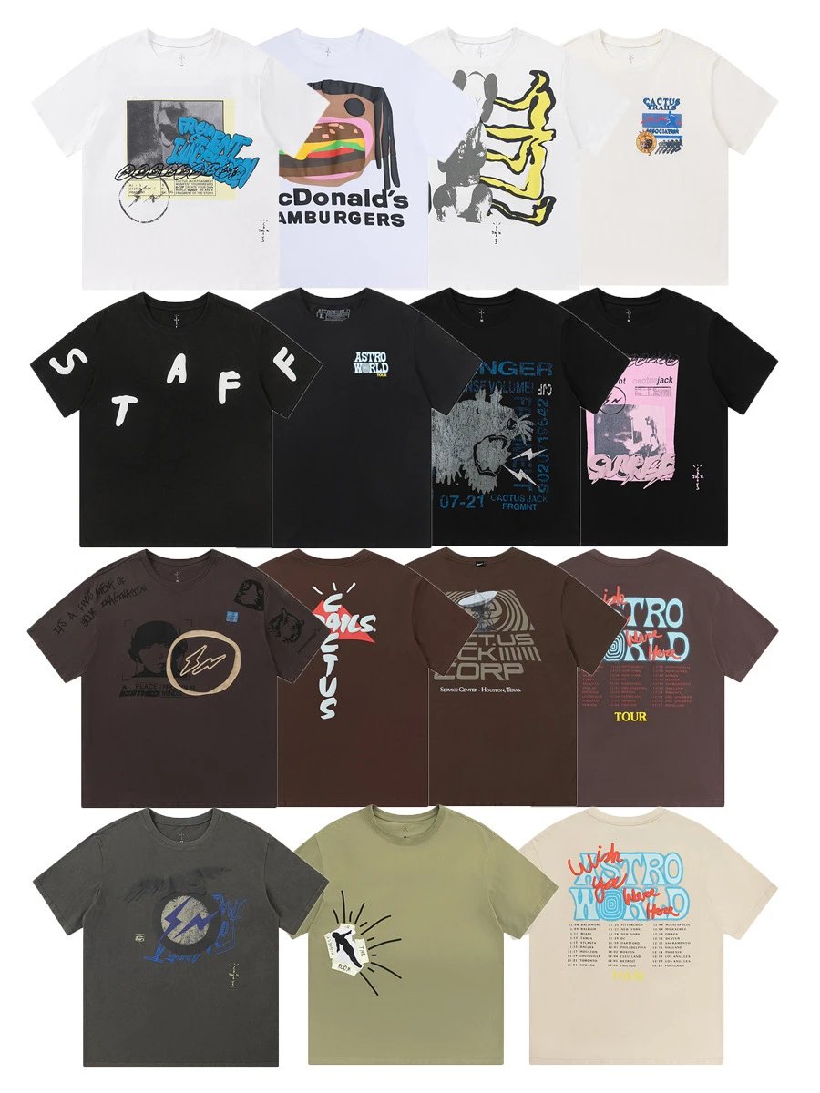 Travis Scott x fragment design Cactus Jack 2021 Collaboration T-Shirt White - 2