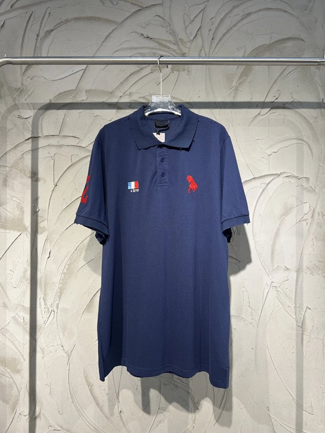 Balenciaga Deep Blue Oversized Cotton T-Shirt