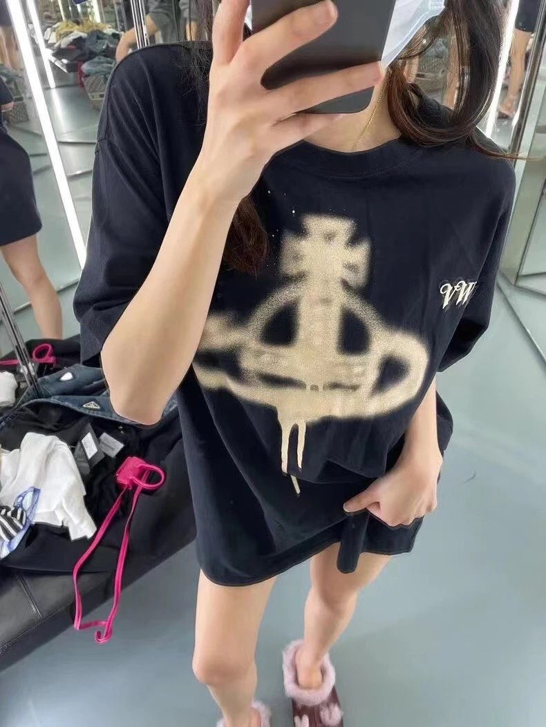 Vivienne Westwood White Orb Logo Cotton T-Shirt
