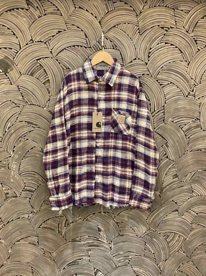 Carhartt Work In Progress Carhartt WIP Plaid Shirt Red Blue White Shirt - 3
