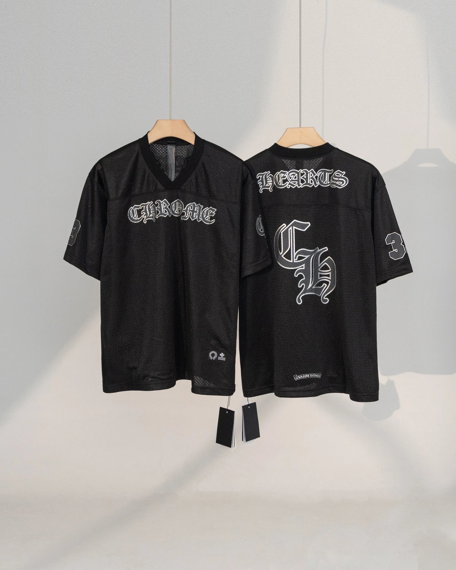 Chrome Hearts Cross Embroidered Black Sweat Shorts - 49