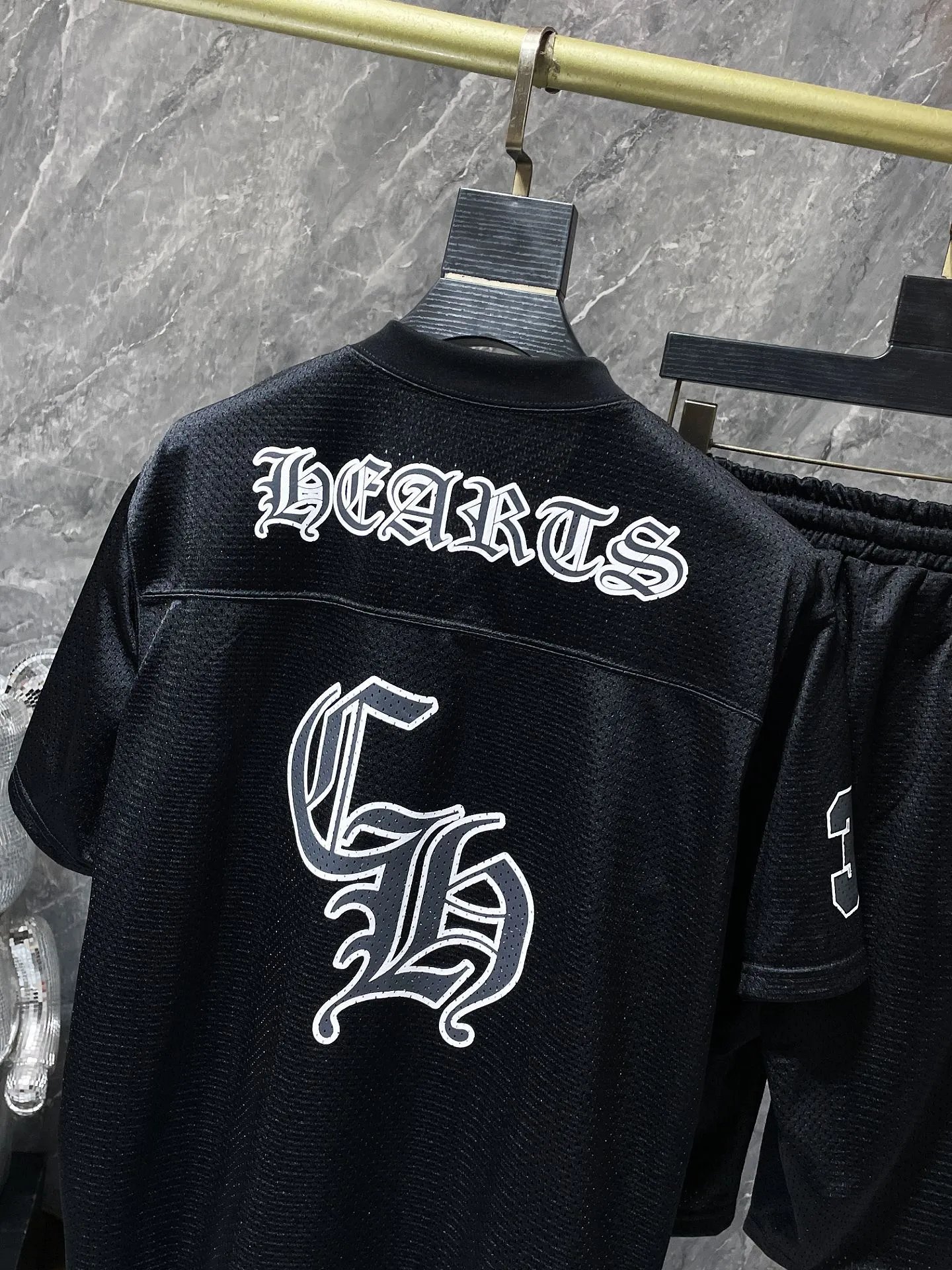 Chrome Hearts Cross Embroidered Black Sweat Shorts - 8