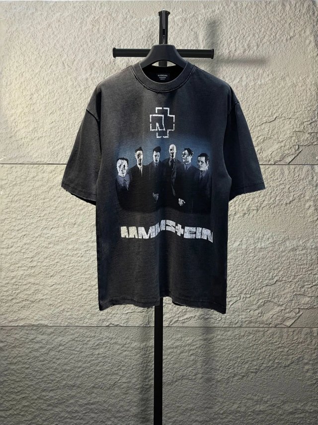Balenciaga Vintage Blue Denim Unisex T-Shirt