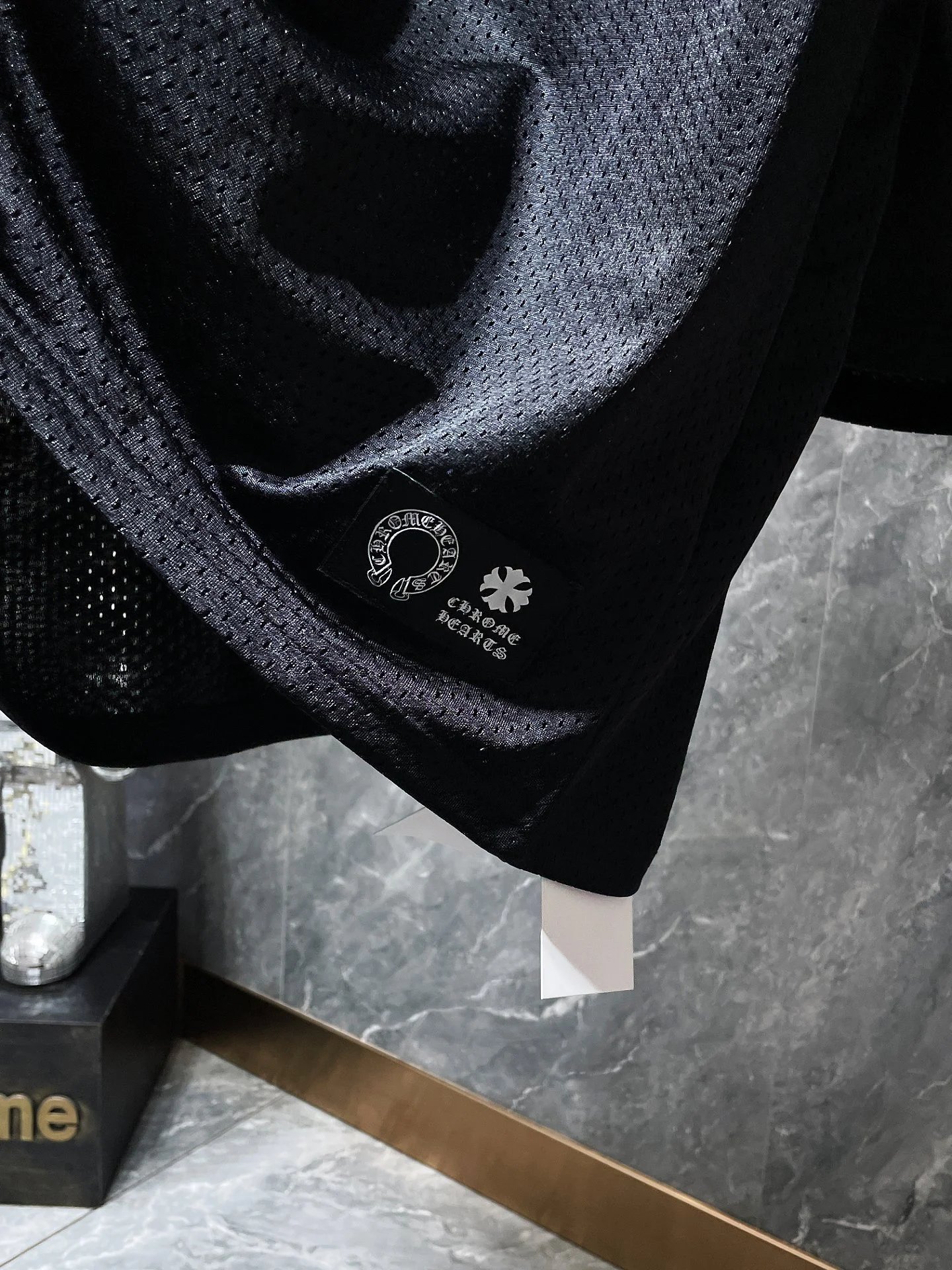 Chrome Hearts Cross Embroidered Black Sweat Shorts - 21