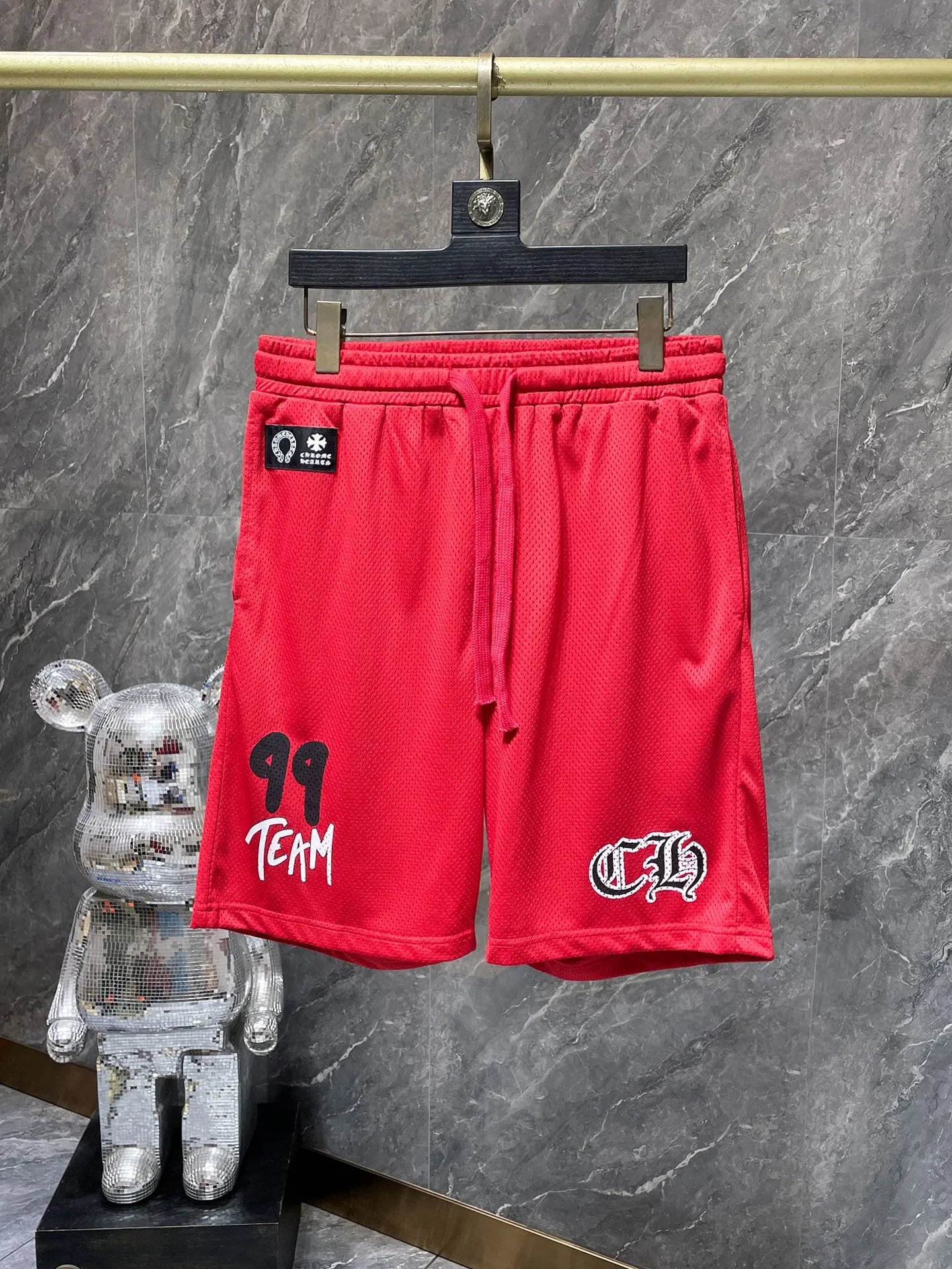 Chrome Hearts Cross Embroidered Black Sweat Shorts - 35