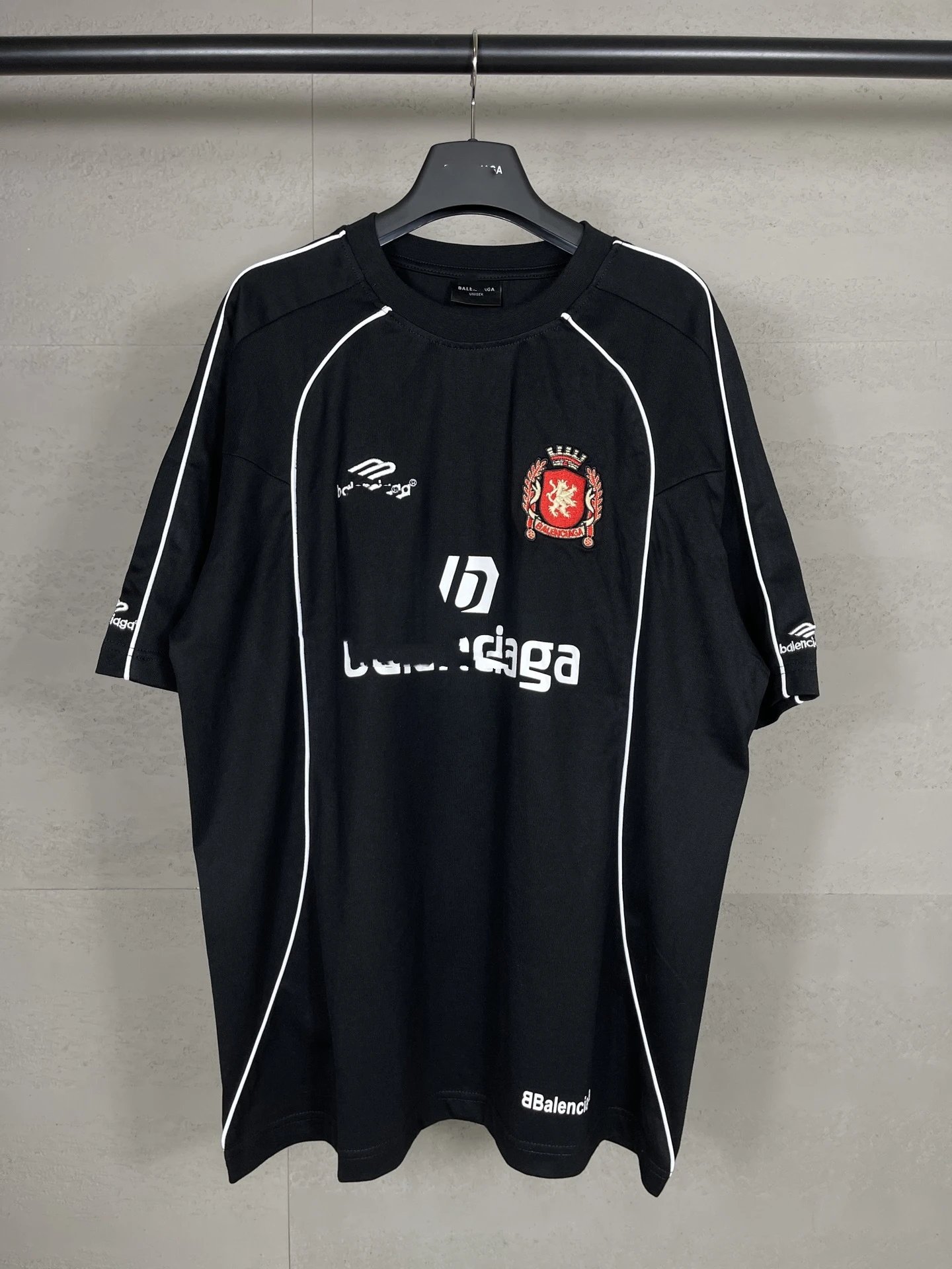 Balenciaga x Macron Football Jersey Black T-Shirt - 4