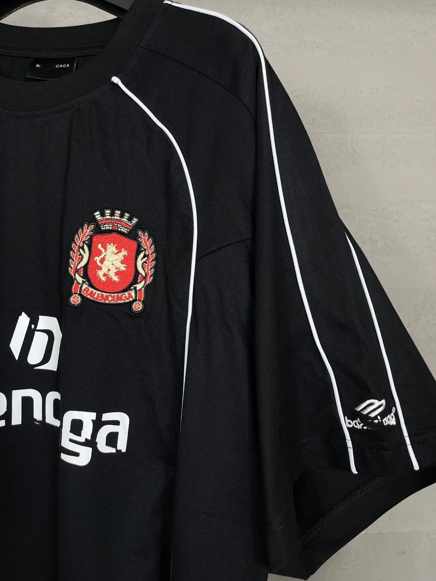Balenciaga x Macron Football Jersey Black T-Shirt - 7