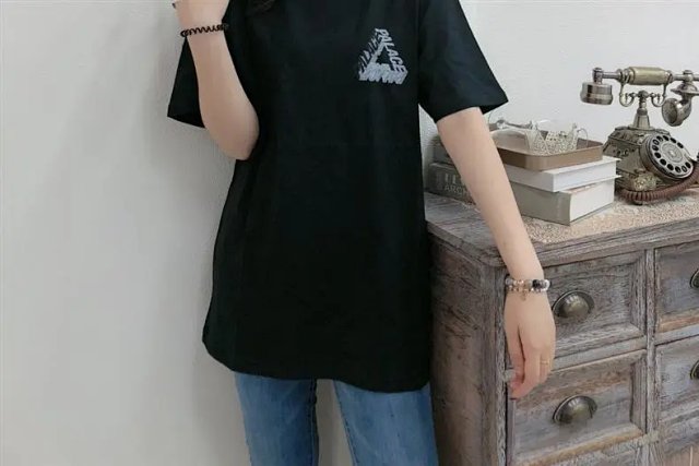 Palace Black 3D Logo Cotton Unisex Street T-Shirt