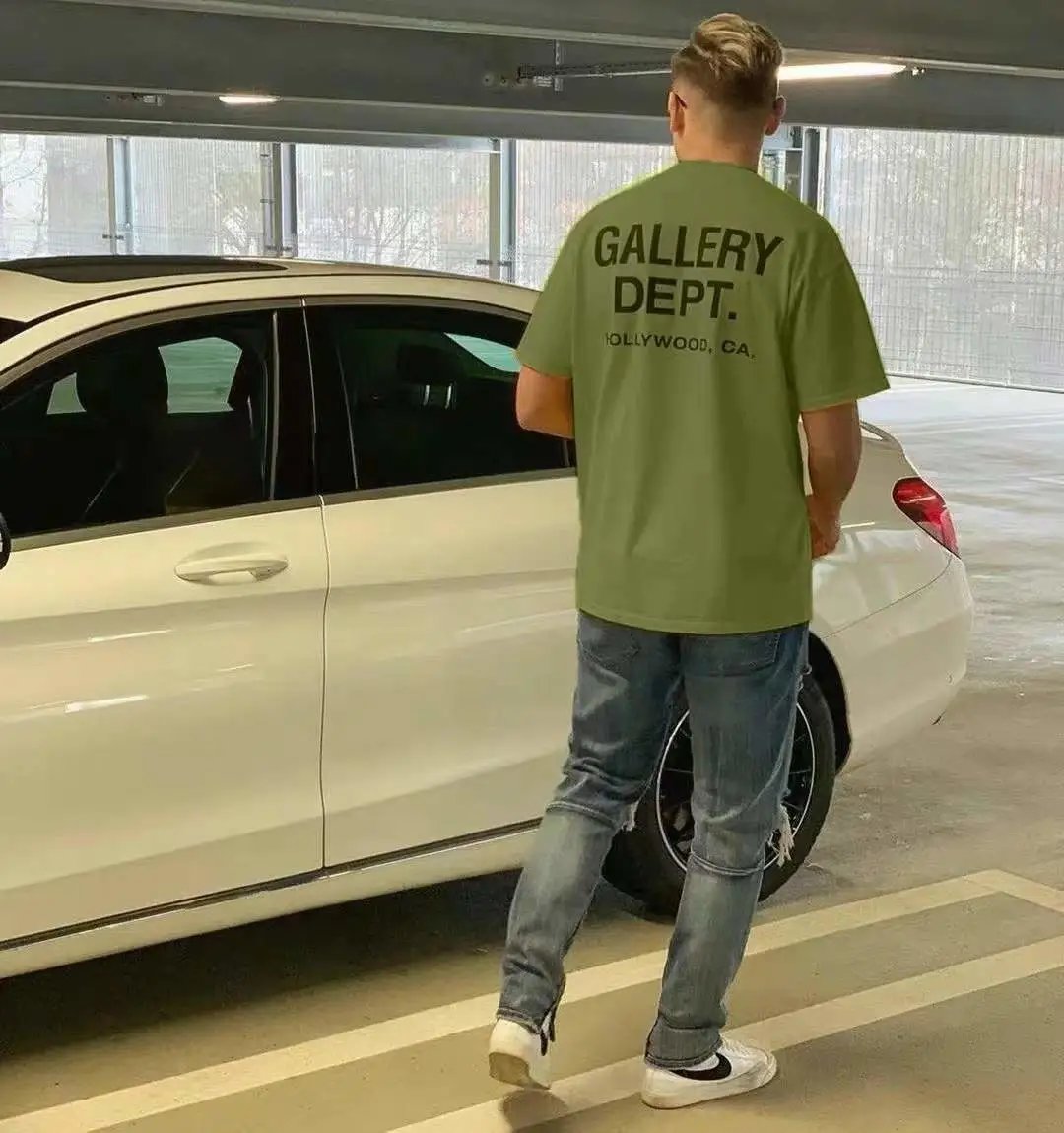 Gallery Dept I Am Sad I Miss My Friends Black Acid Wash T-Shirt - 54