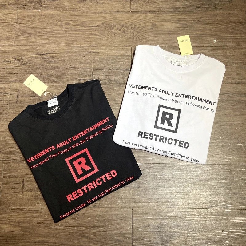 Vetements Adult Entertainment Restricted Rating T-Shirt White - 23