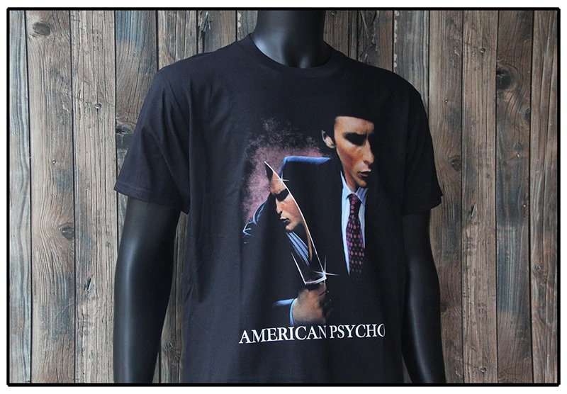 Design High Punk Unknown American Psycho Black T-Shirt T-Shirts - 10