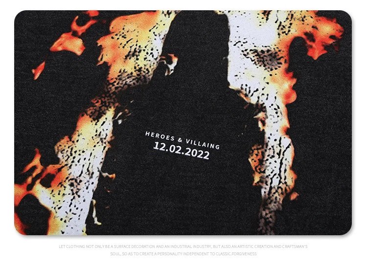 Versace x Villain Fire Silhouette T-Shirt Black - 15