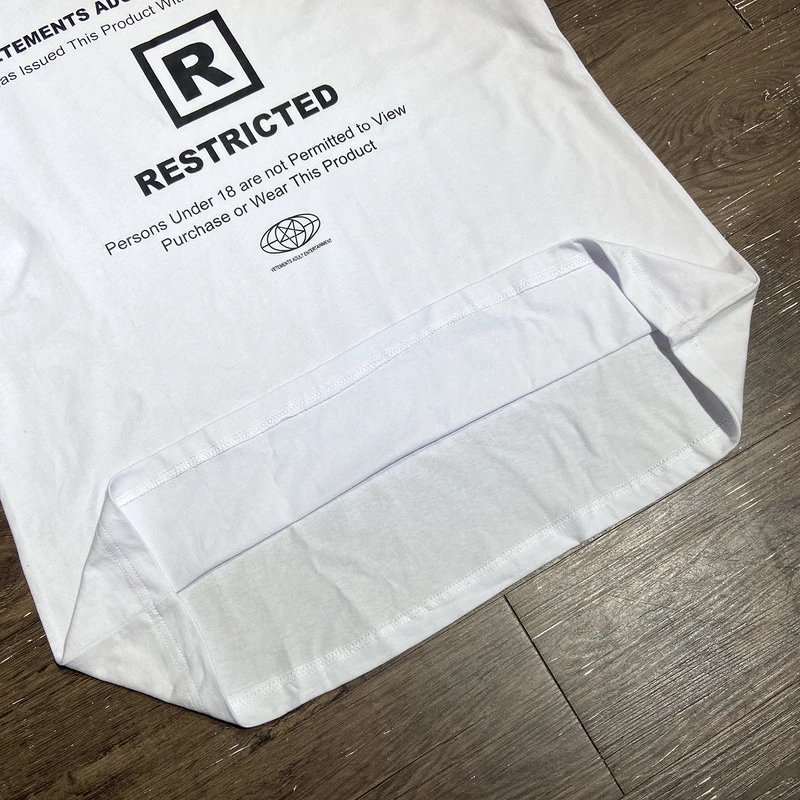 Vetements Adult Entertainment Restricted Rating T-Shirt White - 20