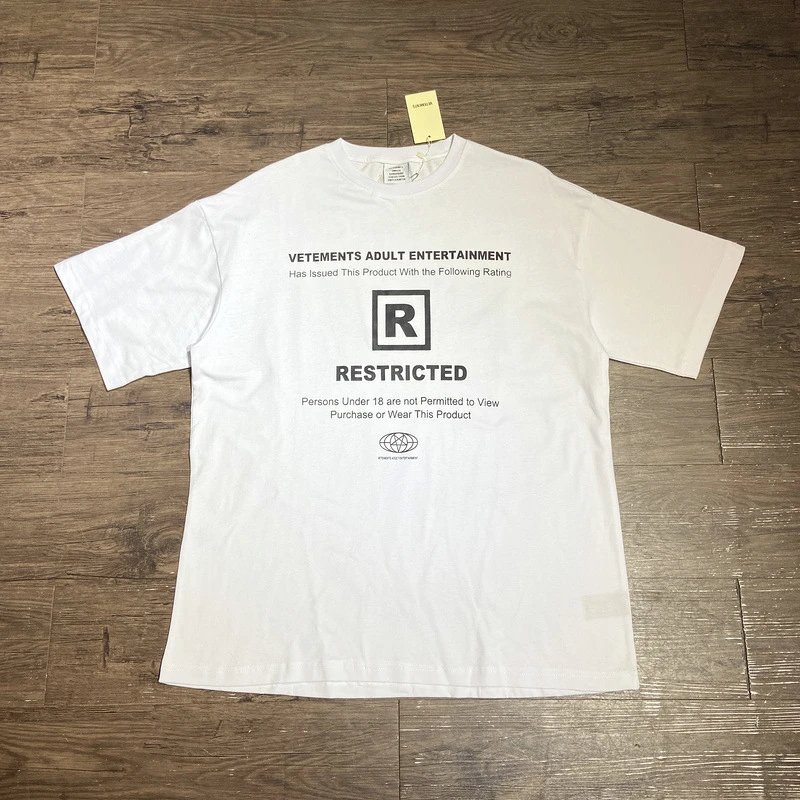 Vetements Adult Entertainment Restricted Rating T-Shirt White - 25