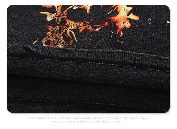 Versace x Villain Fire Silhouette T-Shirt Black - 17