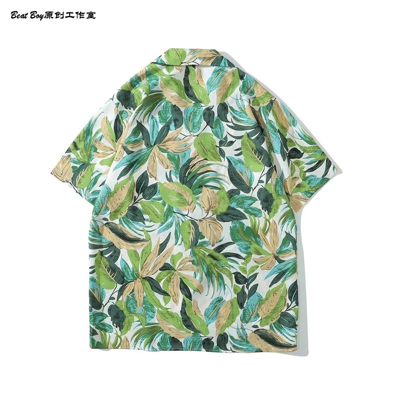 Design BEATBOY Abstract Print Short-Sleeve Shirt Multicolor Shirt - 72