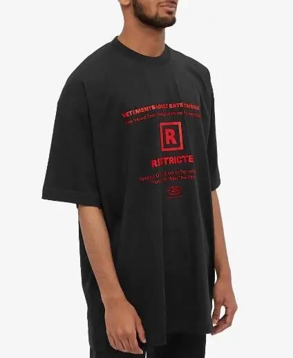Vetements Adult Entertainment Restricted Rating T-Shirt White - 9
