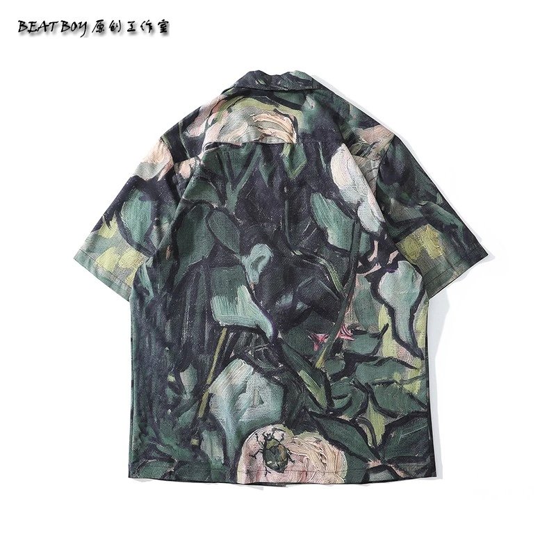 Design BEATBOY Abstract Print Short-Sleeve Shirt Multicolor Shirt - 22