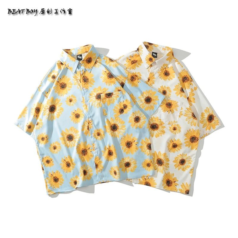 Design BEATBOY Abstract Print Short-Sleeve Shirt Multicolor Shirt - 24