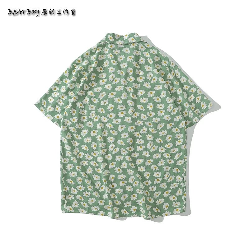 Design BEATBOY Abstract Print Short-Sleeve Shirt Multicolor Shirt - 47