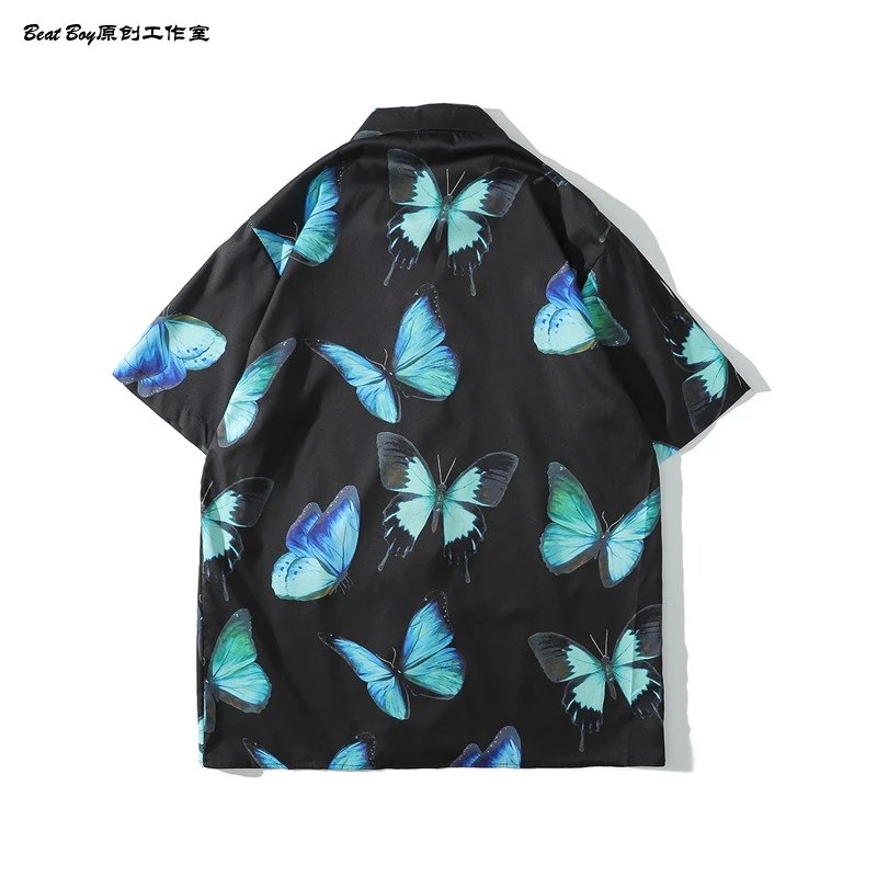Design BEATBOY Abstract Print Short-Sleeve Shirt Multicolor Shirt - 78
