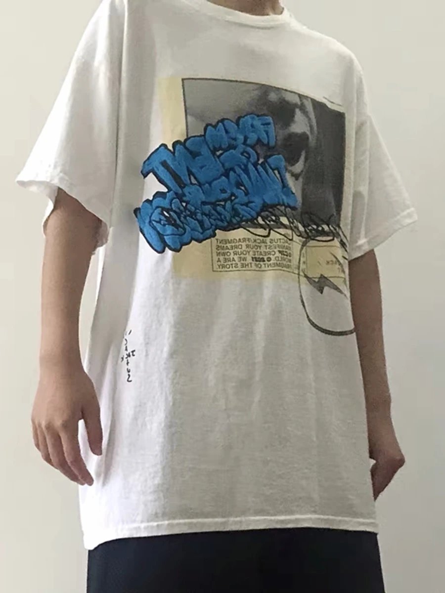 Travis Scott x fragment design Cactus Jack 2021 Collaboration T-Shirt White - 41