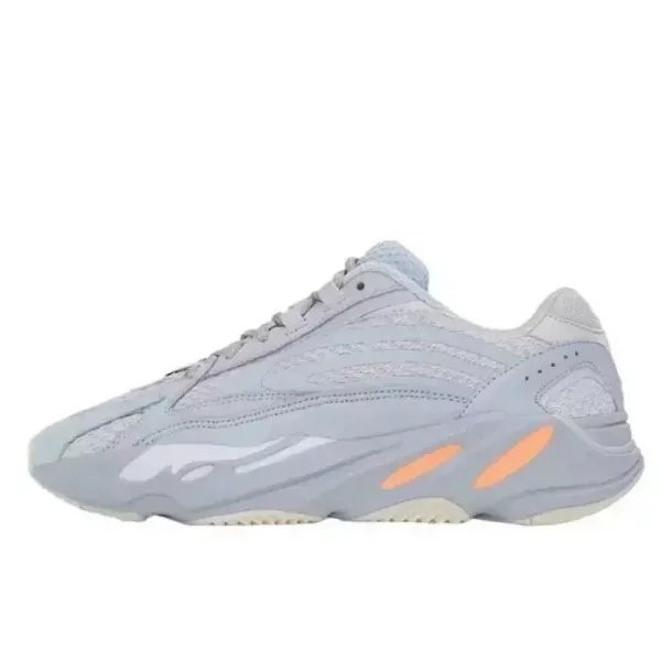 Adidas Yeezy 700 'Analog' Light Gray Orange Sneakers Chunky Sneakers - 1