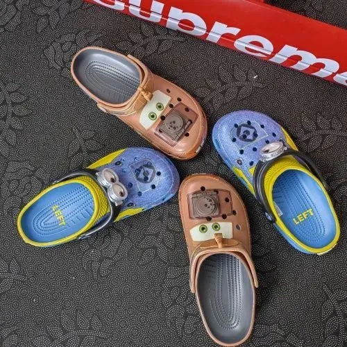 Crocs Classic Clog Disney Cars Lightning McQueen Collaboration Orange Kids Sandals - 6