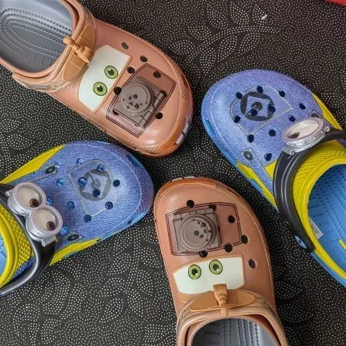 Crocs Classic Clog Disney Cars Lightning McQueen Collaboration Orange Kids Sandals - 5