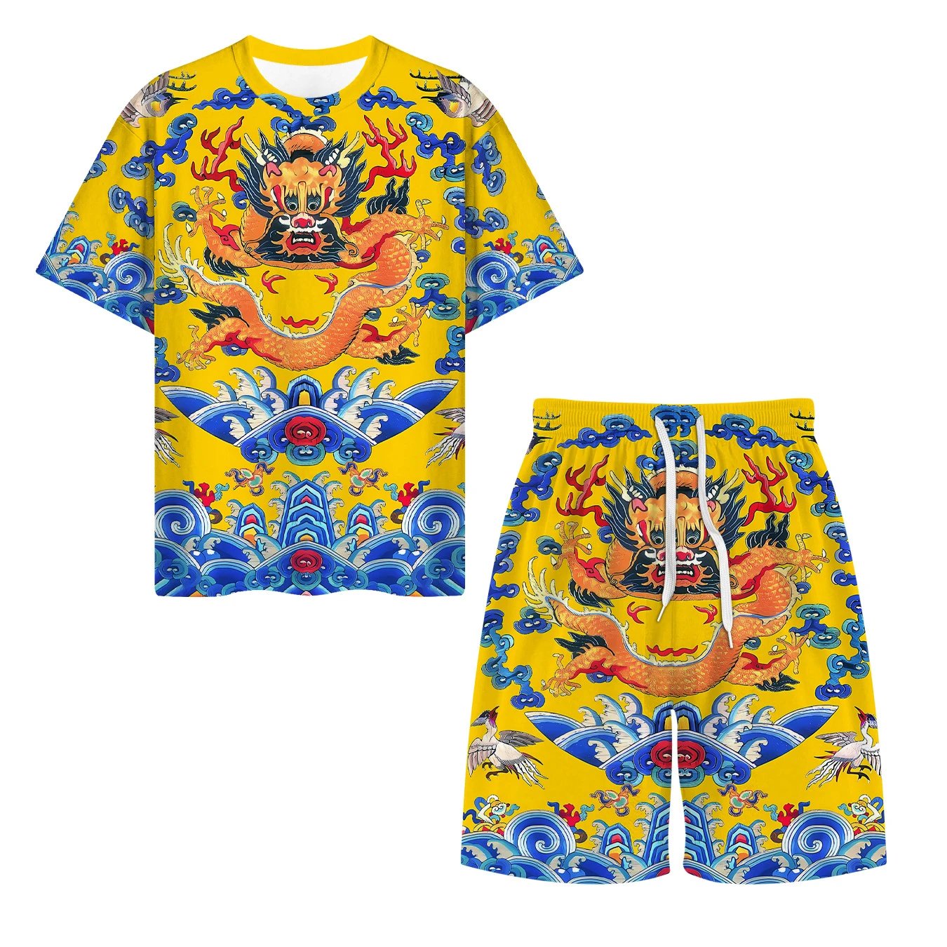 Dragon Robe Short Sleeve Set
