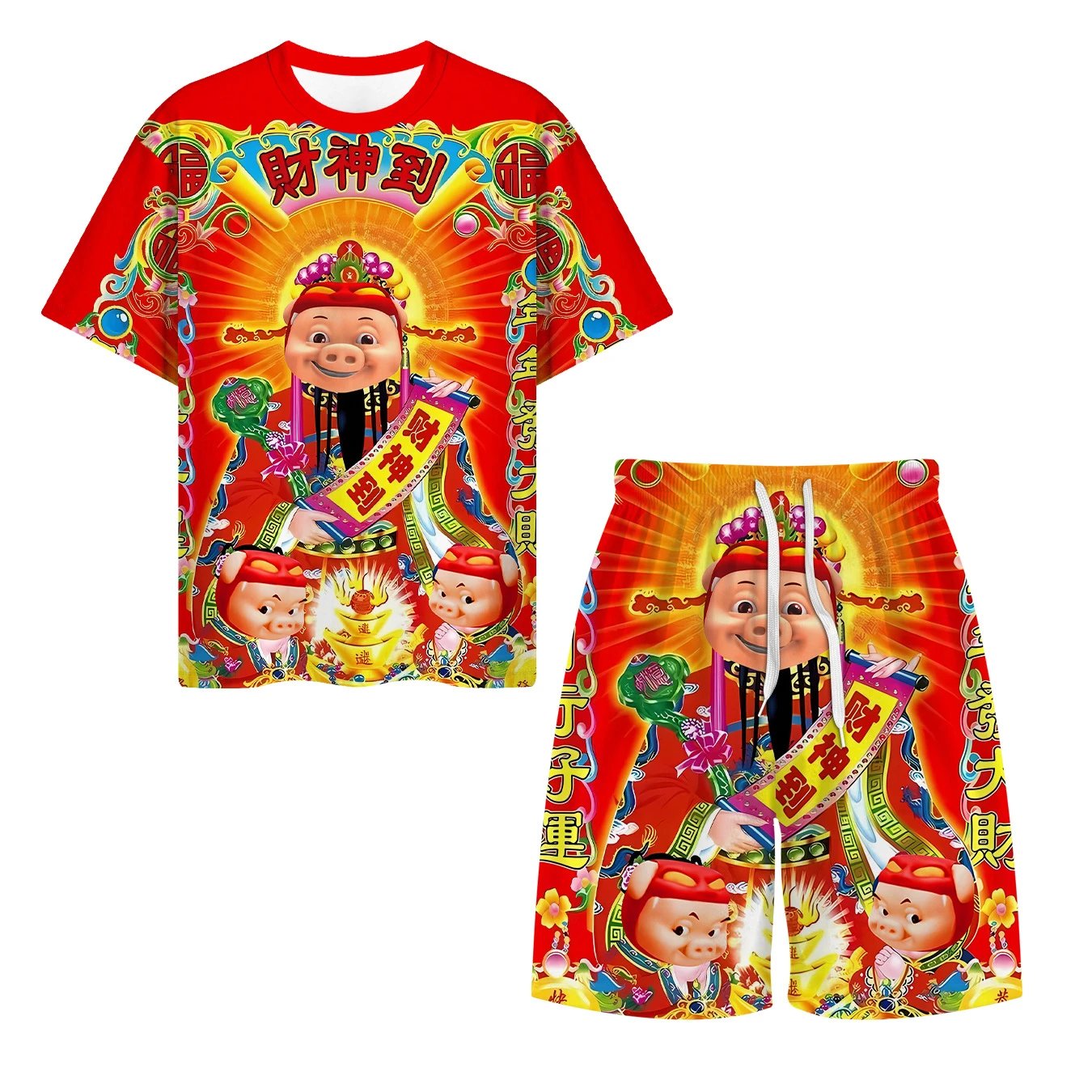 Porky Pig Short Sleeve Suit