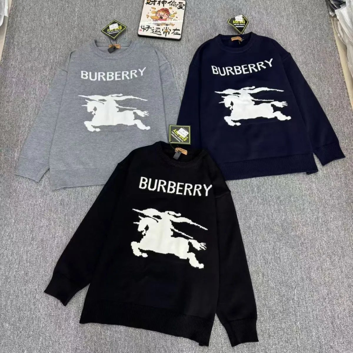 B Embroidered Sweater