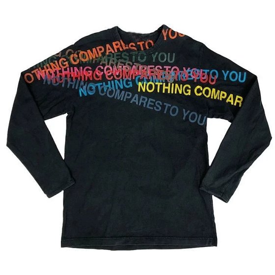 Prism Retro American Colorful Slogan Hip Hop Streetwear Oversized Long Sleeve T-Shirt