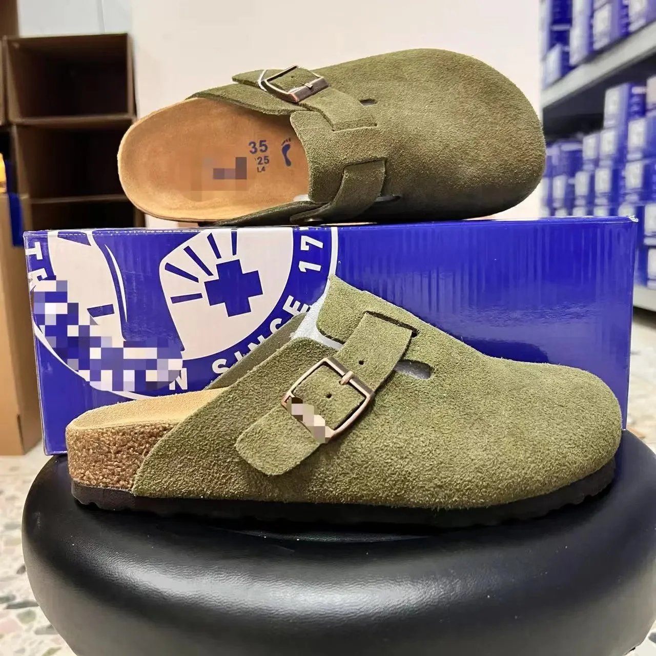 [New Store Opening, Premium Seller] Women's Round Toe Large Size Slip-On Slippers Soft Sole Comfortable Lazy Shoes for Foreign Trade