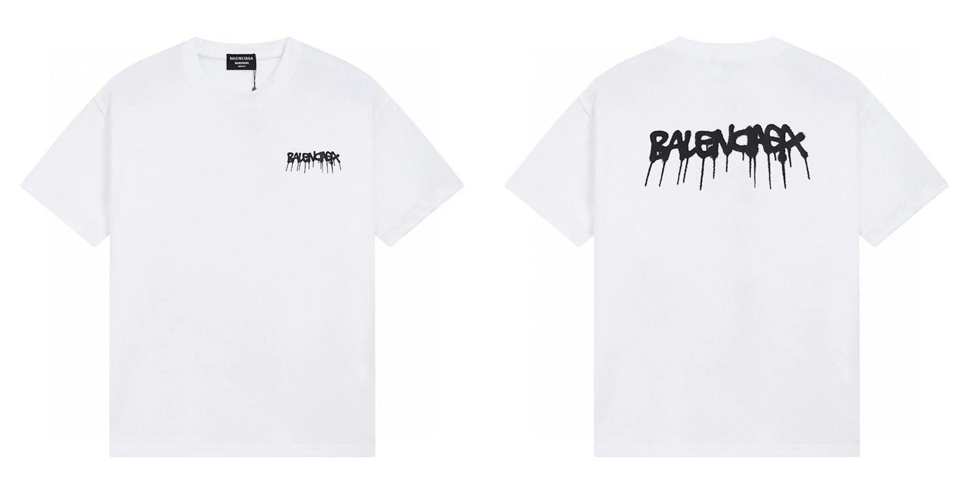 Balenciaga The Lot Graphic Print White T-Shirt - 23