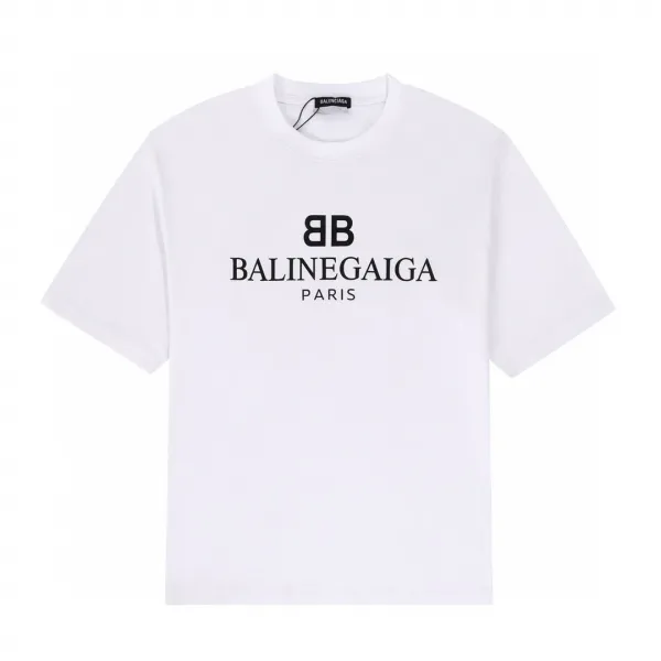 Balenciaga Repeat Logo T-Shirt White/Black - 4